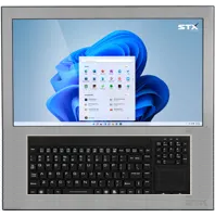STX Technology X7500 Stainless Steel Resisitive Touch Panel PC with Keyboard