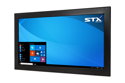 X7600 Industrial Panel Monitor - Resistive Touch Screen - Matte Black Finish